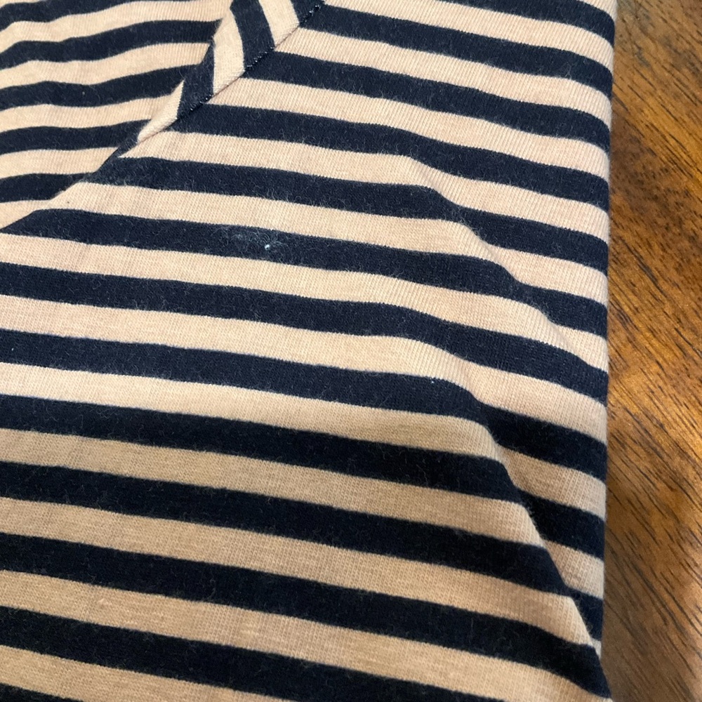 T by Talbots Brown and Black Stripped Shirt - Picture 6 of 8